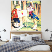 Een uitnodiging van de koningin van harten canvas afdruk (Insitu (Slaapkamer))