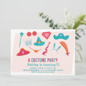 Een uitnodiging van de partij van het meisje van d (Staand voorkant)