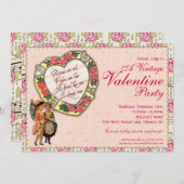 Een uitnodiging van een  Valentijn (Voorkant / Achterkant)