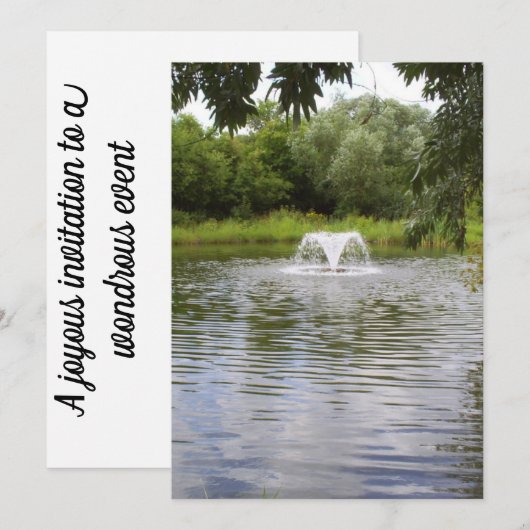 Een uitnodiging voor alle doeleinden voor uw evene (Voorkant / Achterkant)