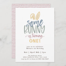 Een uitnodiging voor Bunny Birthday Party