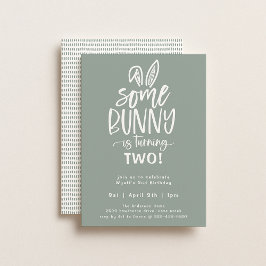 Een uitnodiging voor Bunny Birthday Party