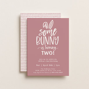 Een uitnodiging voor Bunny Birthday Party