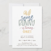 Een uitnodiging voor Bunny Birthday Party (Voorkant)