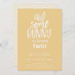 Een uitnodiging voor Bunny Birthday Party