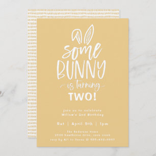 Een uitnodiging voor Bunny Birthday Party