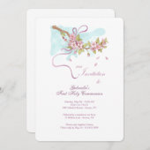 Een uitnodiging voor de Eerste Heilige Communie (Voorkant / Achterkant)