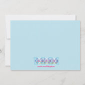 Een uitnodiging voor de geboorte van een meisje me (Achterkant)