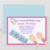 Een uitnodiging voor de geboorte van een meisje me (Voorkant / Achterkant)