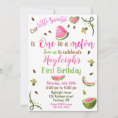 Een uitnodiging voor de verjaardag van Watermeloen (Voorkant)