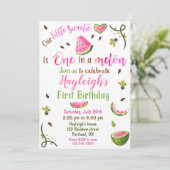 Een uitnodiging voor de verjaardag van Watermeloen (Staand voorkant)