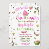 Een uitnodiging voor de verjaardag van Watermeloen (Voorkant / Achterkant)