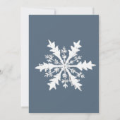 Een uitnodiging voor een Baby shower in de winter (Achterkant)