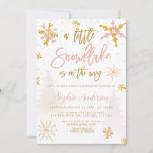 Een uitnodiging voor een Baby shower in de winter (Voorkant)