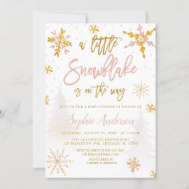 Een uitnodiging voor een Baby shower in de winter