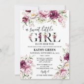 Een uitnodiging voor een Baby shower met een klein (Voorkant)