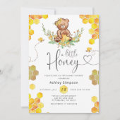 Een uitnodiging voor een baby shower met een klein (Voorkant)