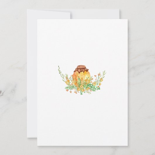 Een uitnodiging voor een baby shower met een klein (Achterkant)