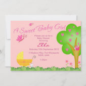 Een uitnodiging voor een Baby shower van Sweet Bab (Voorkant)