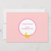 Een uitnodiging voor een Baby shower van Sweet Bab (Achterkant)