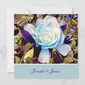 Een uitnodiging voor een Blue Gardenia Wedding (Voorkant)