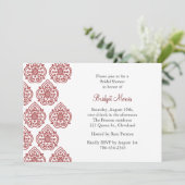 Een  uitnodiging voor een bridal-douche (Staand voorkant)