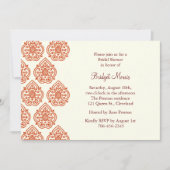 Een  uitnodiging voor een bridal-douche (Voorkant)