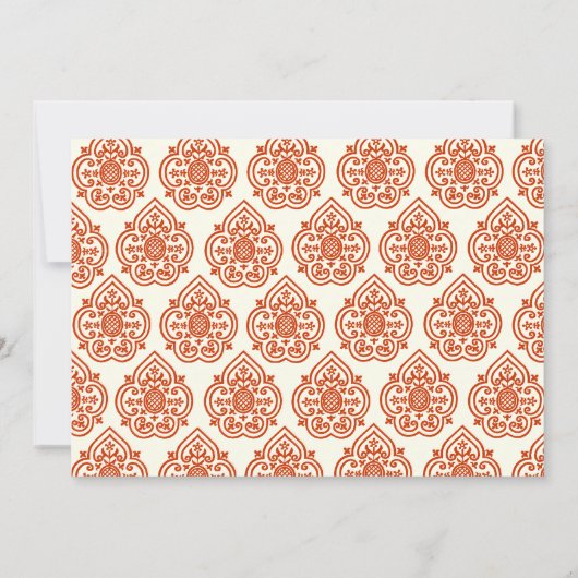 Een  uitnodiging voor een bridal-douche (Achterkant)