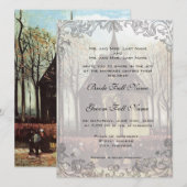 Een uitnodiging voor een bruiloft in een land (Voorkant / Achterkant)