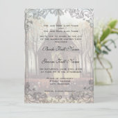 Een uitnodiging voor een bruiloft in een land (Staand voorkant)