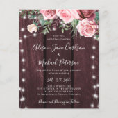 Een uitnodiging voor een bruiloft met een brute br (Voorkant)