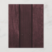 Een uitnodiging voor een bruiloft met een brute br flyer (Achterkant)