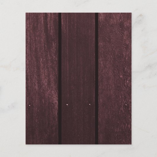 Een uitnodiging voor een bruiloft met een brute br flyer (Achterkant)