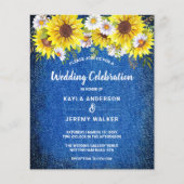 Een uitnodiging voor een brute bruinzonnebloemen b (Voorkant)