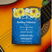 Een uitnodiging voor een brute bruinzonnebloemen b