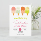 Een uitnodiging voor een feestelijke zomervakantie (Staand voorkant)