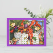 Een uitnodiging voor een kerstfeestje (Staand voorkant)