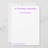 Een uitnodiging voor een kerstfeestje (Achterkant)