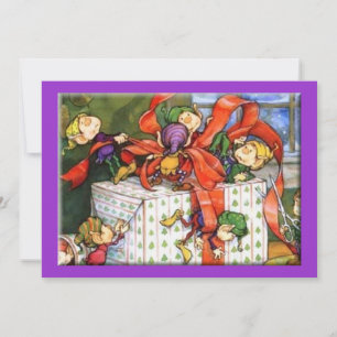 Een uitnodiging voor een kerstfeestje