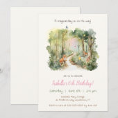 Een uitnodiging voor een Kind met een mager vliege (Voorkant / Achterkant)