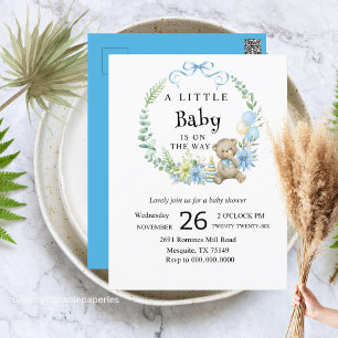 Een uitnodiging voor een klein baby shower