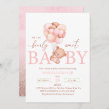Een uitnodiging voor een klein baby shower