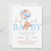 Een uitnodiging voor een klein baby shower (Voorkant)