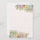 Een uitnodiging voor een klein Bunny Easter Baby s (Achterkant)