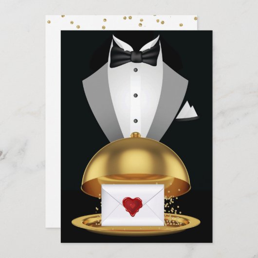 Een uitnodiging voor een koninklijke viering (Voorkant / Achterkant)