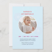 Een uitnodiging voor een Magische Unicorn Birthday (Achterkant)