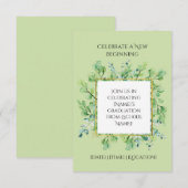 Een uitnodiging voor een nieuw Afstuderen (Voorkant / Achterkant)