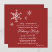 Een uitnodiging voor een Rode Glamoureuze Vakbende (Voorkant / Achterkant)