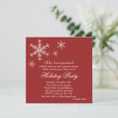 Een uitnodiging voor een Rode Glamoureuze Vakbende (Staand voorkant)