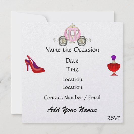 Een uitnodiging voor een Royal Event (Achterkant)